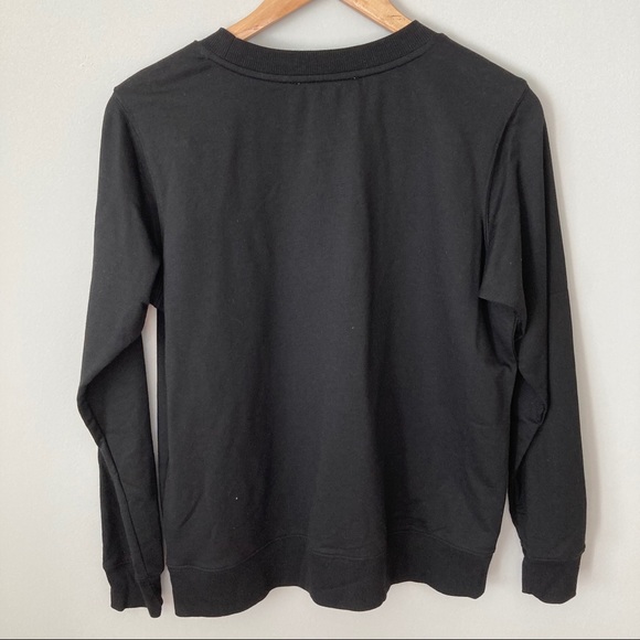 NWT Michael Kors Long Sleeve Black Top Small - Picture 7 of 10
